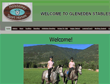 Tablet Screenshot of holsteinersporthorse.ca